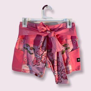 Iron Yokai Sakura Dessert Back Tie Shorts With Pockets
